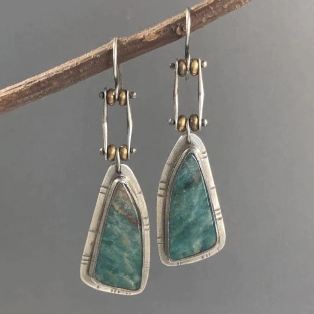 Pendientes Verdes Mecánicos Vintage