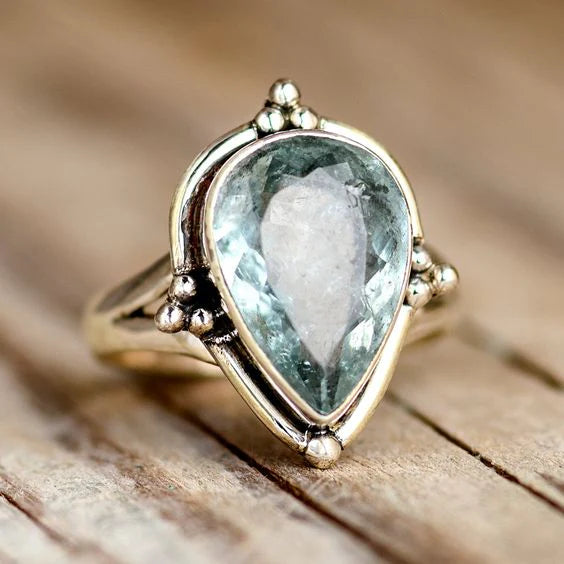 Anillo Circonio Vintage