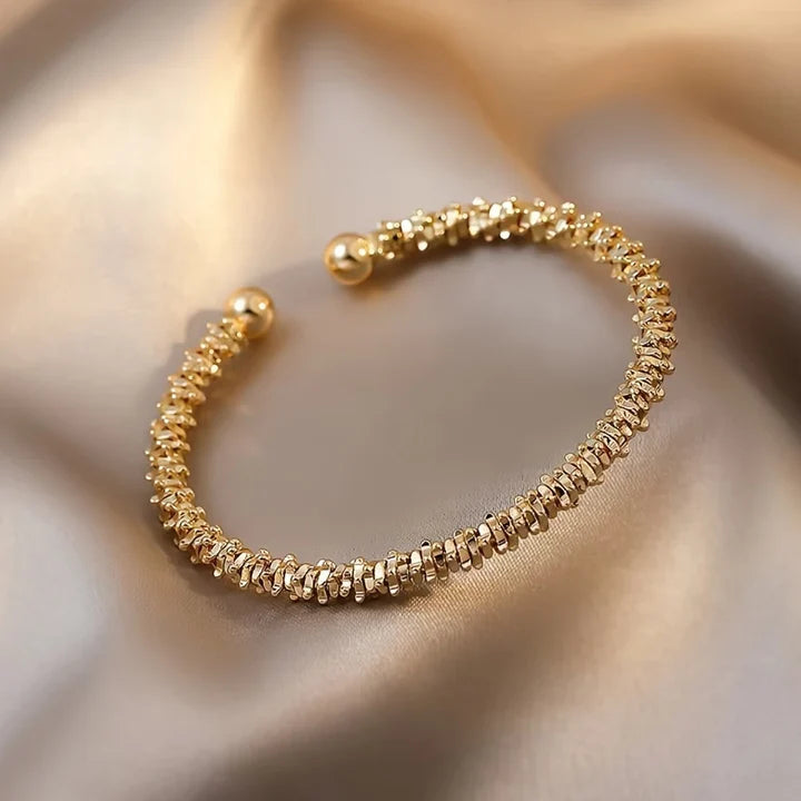 Pulsera Abierta con Brillantes