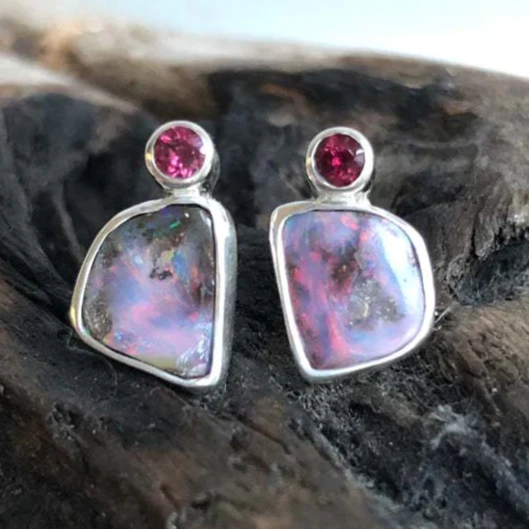 Pendientes Morados Vintage
