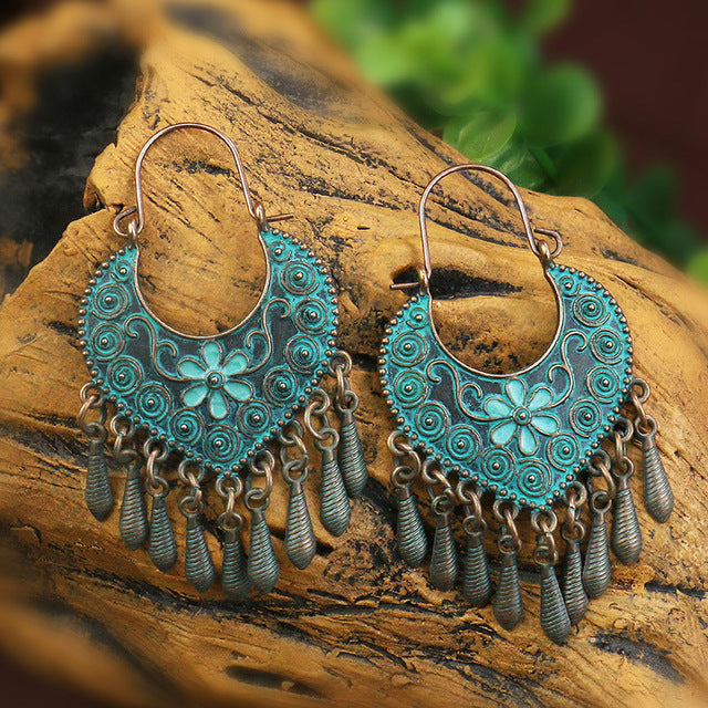 Pendientes Mandala Azul