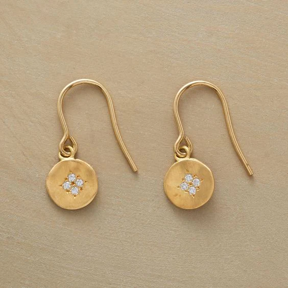 Pendientes Vintage con Circonitas Dorados