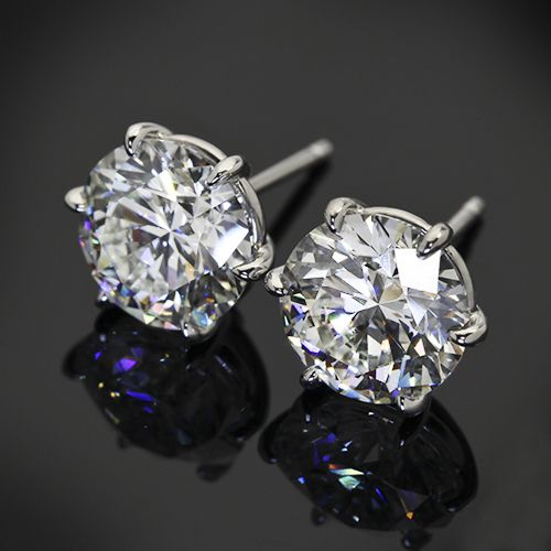 Pendientes Redondos Brillantes en Plata Vintage