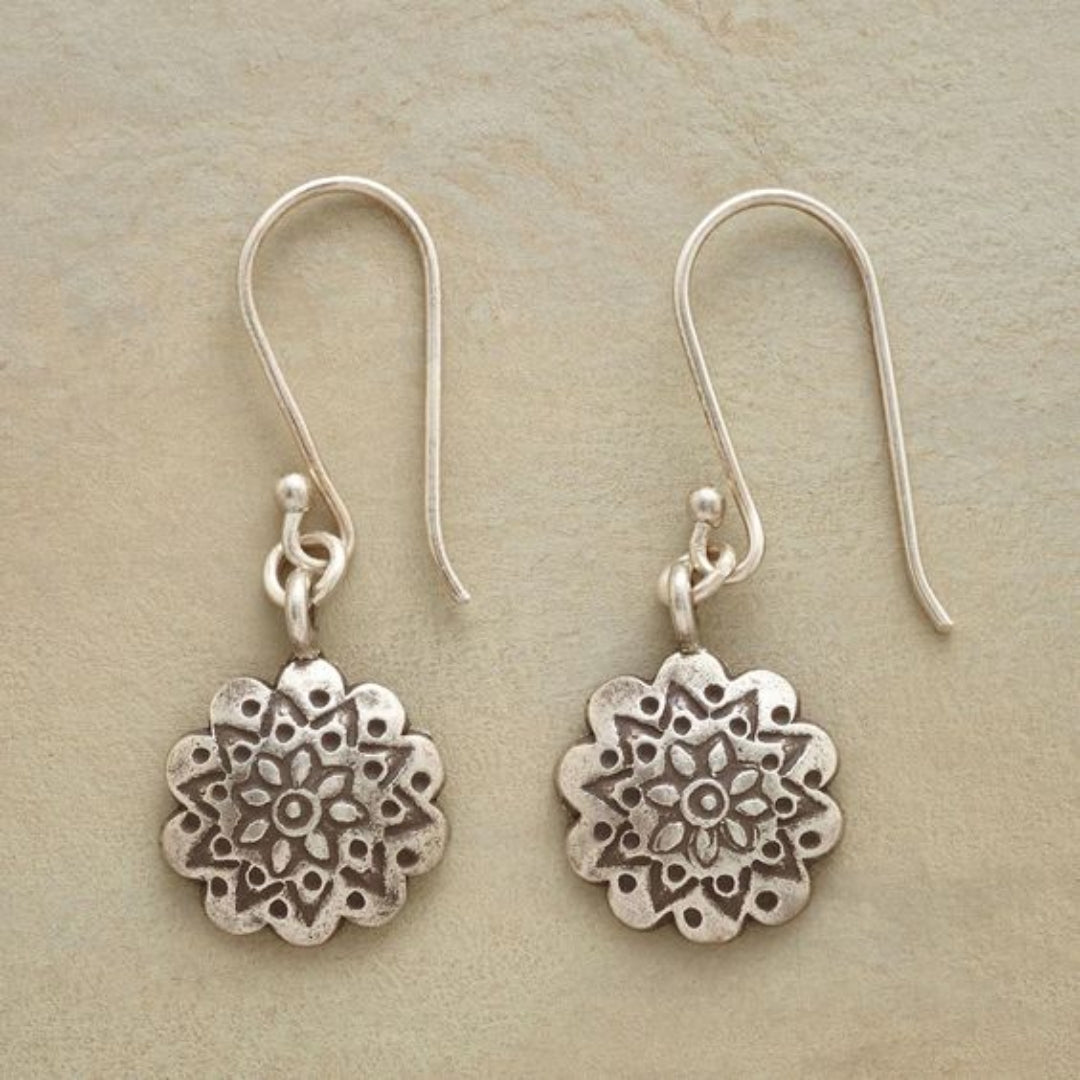 Pendientes Vintage Mandala en Plata