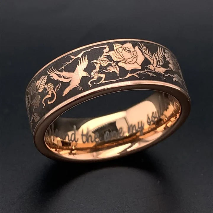 Anillo Águila Rosado Vintage