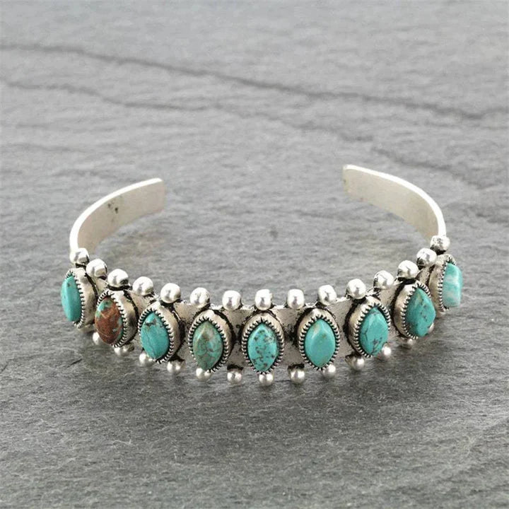 Pulsera Turquesa Abierta Vintage