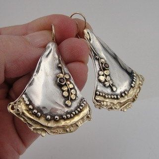 Pendientes Plateados Dorados Boho