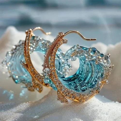 Pendientes del Océano Brillante