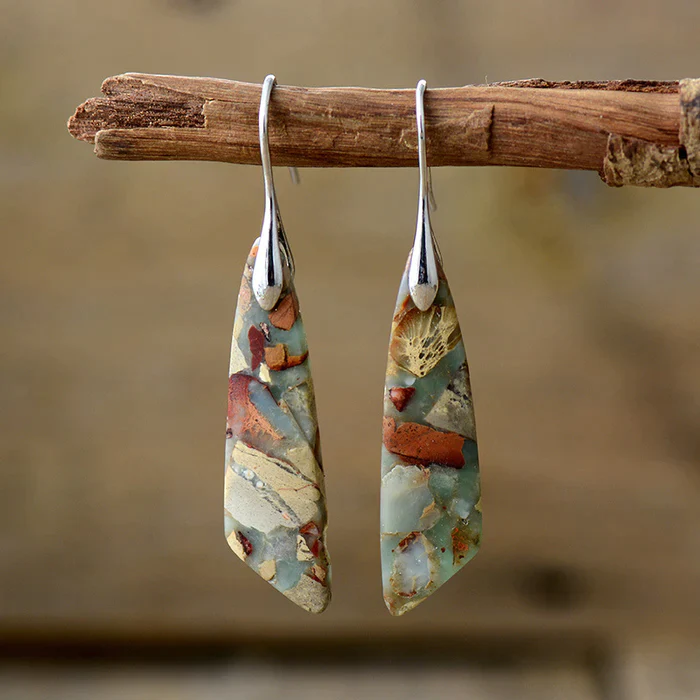 Pendientes Piedra Natural Vintage