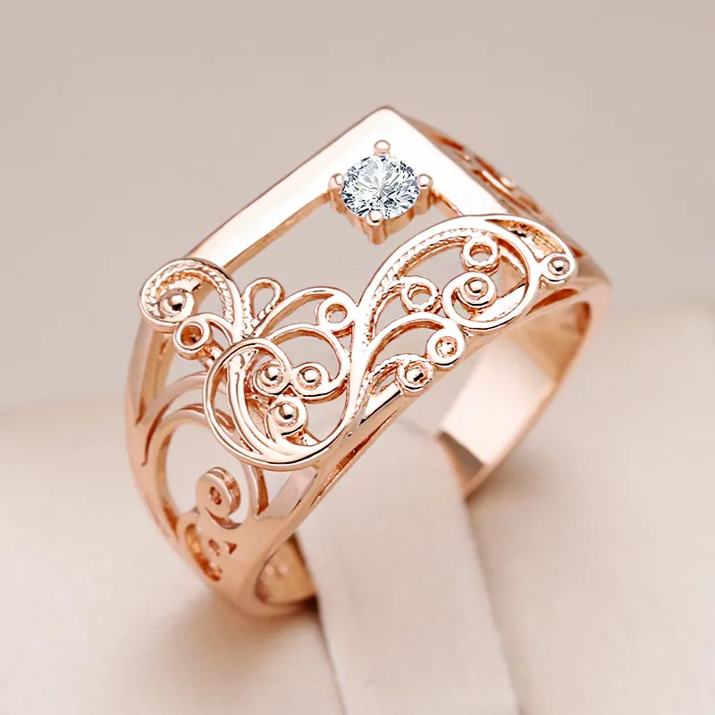 Anillo Rectangular Elegante Circonita