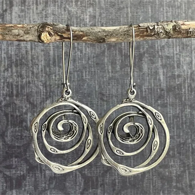 Pendientes Laberinto Vintage Plata