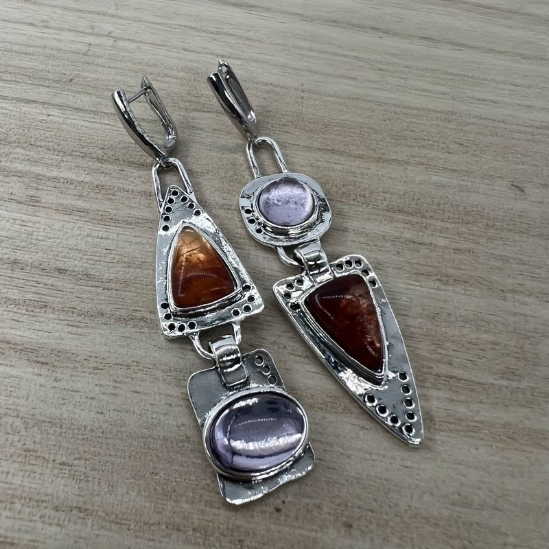 Pendientes en Plata y Cristal Vintage